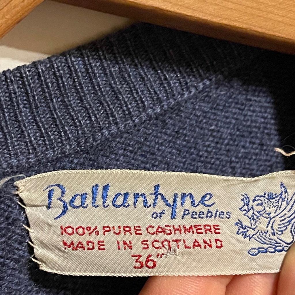 Ballantyne Of Peebles  Vintage Vintage Vintage